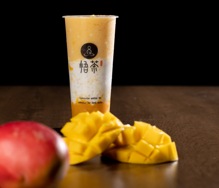 Flower Tea, Purple Rice Yogurt wiyth Fruits